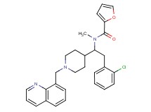 N-{2-(2-chlorophenyl)-1-[1-(8-quinolinylmethyl)-4-piperidinyl]ethyl}-N-methyl-2-furamide