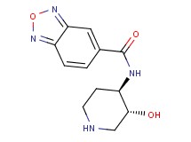 N-[rel-(3R,4R)-3-hydroxy-4-piperidinyl]-2,1,3-benzoxadiazole-5-carboxamide hydrochloride