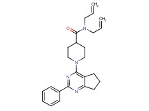 N,N-diallyl-1-(2-phenyl-6,7-dihydro-5H-cyclopenta[d]pyrimidin-4-yl)-4-piperidinecarboxamide