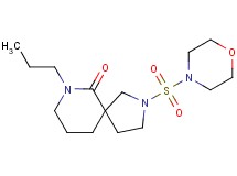 2-(morpholin-4-ylsulfonyl)-7-propyl-2,7-diazaspiro[4.5]decan-6-one