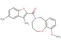 5-[(3,5-dimethyl-1-benzofuran-2-yl)carbonyl]-10-methoxy-3,4,5,6-tetrahydro-2H-1,5-benzoxazocine