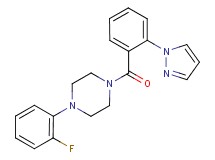 1-(2-fluorophenyl)-4-[2-(1H-pyrazol-1-yl)benzoyl]piperazine