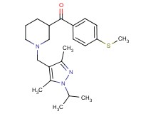 {1-[(1-isopropyl-3,5-dimethyl-1H-pyrazol-4-yl)methyl]-3-piperidinyl}[4-(methylthio)phenyl]methanone