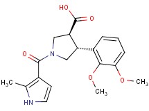 (3S*,4R*)-4-(2,3-dimethoxyphenyl)-1-[(2-methyl-1H-pyrrol-3-yl)carbonyl]pyrrolidine-3-carboxylic acid