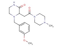 4-(3-methoxybenzyl)-3-[2-(4-methyl-1-piperazinyl)-2-oxoethyl]-2-piperazinone