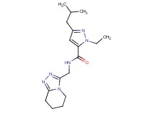 1-ethyl-3-isobutyl-N-(5,6,7,8-tetrahydro[1,2,4]triazolo[4,3-a]pyridin-3-ylmethyl)-1H-pyrazole-5-carboxamide