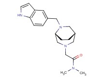 2-[(1S*,5R*)-6-(1H-indol-5-ylmethyl)-3,6-diazabicyclo[3.2.2]non-3-yl]-N,N-dimethylacetamide