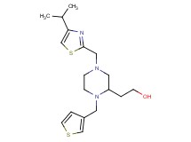 2-[4-[(4-isopropyl-1,3-thiazol-2-yl)methyl]-1-(3-thienylmethyl)-2-piperazinyl]ethanol