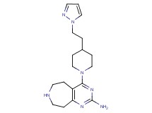 4-{4-[2-(1H-pyrazol-1-yl)ethyl]piperidin-1-yl}-6,7,8,9-tetrahydro-5H-pyrimido[4,5-d]azepin-2-amine