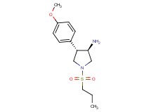 (3R*,4S*)-4-(4-methoxyphenyl)-1-(propylsulfonyl)-3-pyrrolidinamine