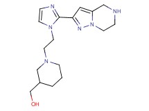 (1-{2-[2-(4,5,6,7-tetrahydropyrazolo[1,5-a]pyrazin-2-yl)-1H-imidazol-1-yl]ethyl}-3-piperidinyl)methanol dihydrochloride
