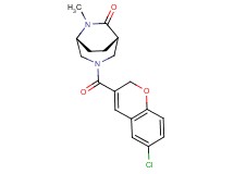 (1S*,5R*)-3-[(6-chloro-2H-chromen-3-yl)carbonyl]-6-methyl-3,6-diazabicyclo[3.2.2]nonan-7-one