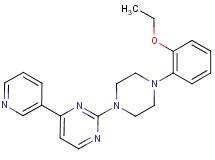 2-[4-(2-ethoxyphenyl)-1-piperazinyl]-4-(3-pyridinyl)pyrimidine
