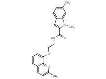 1,6-dimethyl-N-{2-[(2-methylquinolin-8-yl)oxy]ethyl}-1H-indole-2-carboxamide
