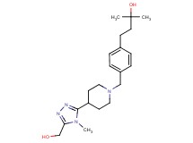 4-[4-({4-[5-(hydroxymethyl)-4-methyl-4H-1,2,4-triazol-3-yl]-1-piperidinyl}methyl)phenyl]-2-methyl-2-butanol