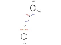 N-(2,4-dimethylphenyl)-2-({2-[(4-methylphenyl)sulfonyl]ethyl}amino)acetamide