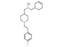 (3-cyclohexen-1-ylmethyl)({1-[2-(4-fluorophenyl)ethyl]-4-piperidinyl}methyl)methylamine