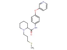 1-[3-(methylthio)propyl]-N-[4-(3-pyridinyloxy)phenyl]-2-piperidinecarboxamide