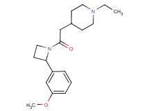 1-ethyl-4-{2-[2-(3-methoxyphenyl)-1-azetidinyl]-2-oxoethyl}piperidine