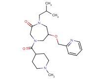 1-isobutyl-4-[(1-methyl-4-piperidinyl)carbonyl]-6-(2-pyridinylmethoxy)-1,4-diazepan-2-one