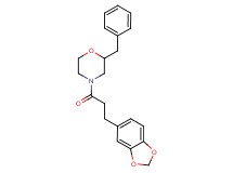4-[3-(1,3-benzodioxol-5-yl)propanoyl]-2-benzylmorpholine