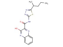 3-hydroxy-N-[5-(1-methylbutyl)-1,3,4-thiadiazol-2-yl]-2-quinoxalinecarboxamide