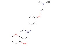 9-{3-[2-(dimethylamino)ethoxy]benzyl}-1-oxa-9-azaspiro[5.5]undecan-5-ol