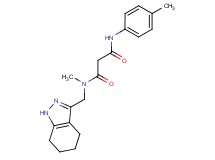 N-methyl-N'-(4-methylphenyl)-N-(4,5,6,7-tetrahydro-1H-indazol-3-ylmethyl)malonamide