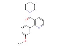 2-(3-methoxyphenyl)-3-(piperidin-1-ylcarbonyl)pyridine