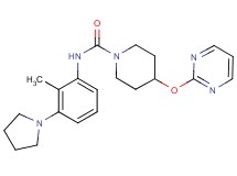 N-(2-methyl-3-pyrrolidin-1-ylphenyl)-4-(pyrimidin-2-yloxy)piperidine-1-carboxamide