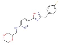 N-(1,4-dioxan-2-ylmethyl)-5-[3-(4-fluorobenzyl)-1,2,4-oxadiazol-5-yl]-2-pyridinamine