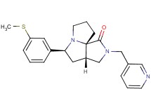 (3aS*,5S*,9aS*)-5-[3-(methylthio)phenyl]-2-(3-pyridinylmethyl)hexahydro-7H-pyrrolo[3,4-g]pyrrolizin-1(2H)-one