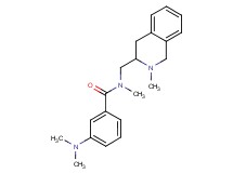 3-(dimethylamino)-N-methyl-N-[(2-methyl-1,2,3,4-tetrahydro-3-isoquinolinyl)methyl]benzamide
