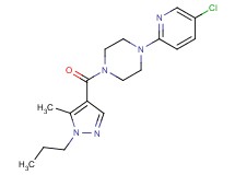 1-(5-chloro-2-pyridinyl)-4-[(5-methyl-1-propyl-1H-pyrazol-4-yl)carbonyl]piperazine