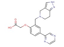 [4-pyrazin-2-yl-2-(2,4,6,7-tetrahydro-5H-pyrazolo[4,3-c]pyridin-5-ylmethyl)phenoxy]acetic acid