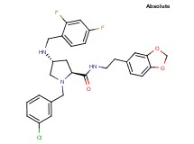(4R)-N-[2-(1,3-benzodioxol-5-yl)ethyl]-1-(3-chlorobenzyl)-4-[(2,4-difluorobenzyl)amino]-L-prolinamide