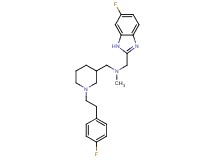 1-(6-fluoro-1H-benzimidazol-2-yl)-N-({1-[2-(4-fluorophenyl)ethyl]-3-piperidinyl}methyl)-N-methylmethanamine