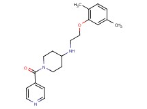 N-[2-(2,5-dimethylphenoxy)ethyl]-1-isonicotinoylpiperidin-4-amine