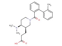 3-{(3R*,4S*)-4-(dimethylamino)-1-[(2'-methylbiphenyl-2-yl)carbonyl]piperidin-3-yl}propanoic acid