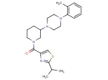 1-{1-[(2-isopropyl-1,3-thiazol-4-yl)carbonyl]-3-piperidinyl}-4-(2-methylphenyl)piperazine