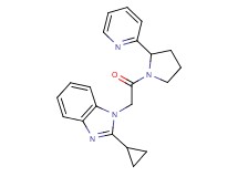 2-cyclopropyl-1-[2-oxo-2-(2-pyridin-2-ylpyrrolidin-1-yl)ethyl]-1H-benzimidazole
