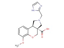 (3aR*,9bR*)-2-(1H-imidazol-2-ylmethyl)-6-methoxy-1,2,3,9b-tetrahydrochromeno[3,4-c]pyrrole-3a(4H)-carboxylic acid