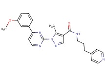 1-[4-(3-methoxyphenyl)-2-pyrimidinyl]-5-methyl-N-[3-(4-pyridinyl)propyl]-1H-pyrazole-4-carboxamide