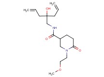 N-(2-allyl-2-hydroxy-4-penten-1-yl)-1-(2-methoxyethyl)-6-oxo-3-piperidinecarboxamide
