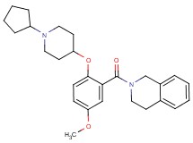 2-{2-[(1-cyclopentyl-4-piperidinyl)oxy]-5-methoxybenzoyl}-1,2,3,4-tetrahydroisoquinoline