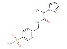 N-[4-(aminosulfonyl)benzyl]-2-(1H-pyrazol-1-yl)propanamide