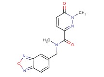 N-(2,1,3-benzoxadiazol-5-ylmethyl)-N,1-dimethyl-6-oxo-1,6-dihydropyridazine-3-carboxamide