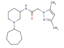 N-(1-cycloheptyl-3-piperidinyl)-2-(3,5-dimethyl-1H-pyrazol-1-yl)acetamide