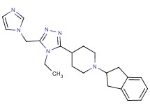 1-(2,3-dihydro-1H-inden-2-yl)-4-[4-ethyl-5-(1H-imidazol-1-ylmethyl)-4H-1,2,4-triazol-3-yl]piperidine