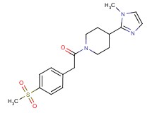 4-(1-methyl-1H-imidazol-2-yl)-1-{[4-(methylsulfonyl)phenyl]acetyl}piperidine